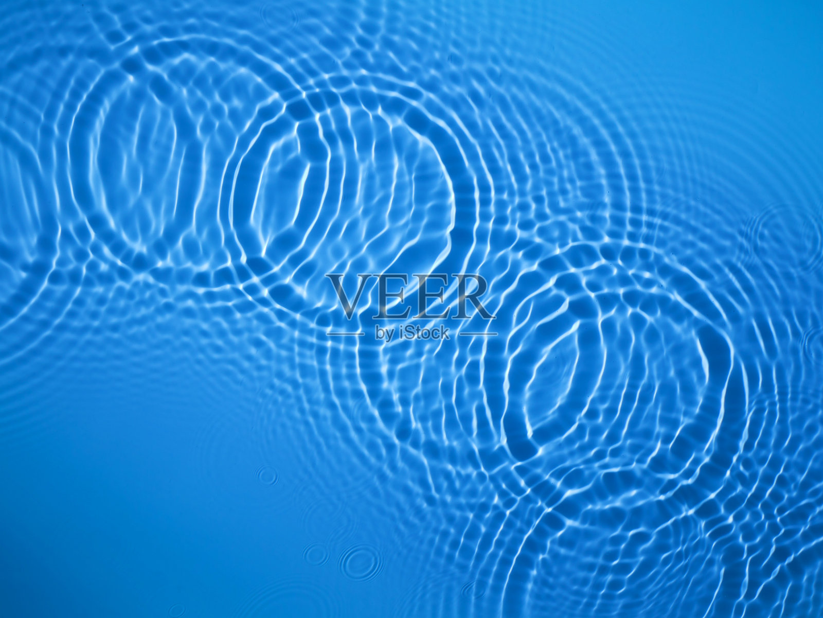 蓝色圆圈水波纹背景照片摄影图片