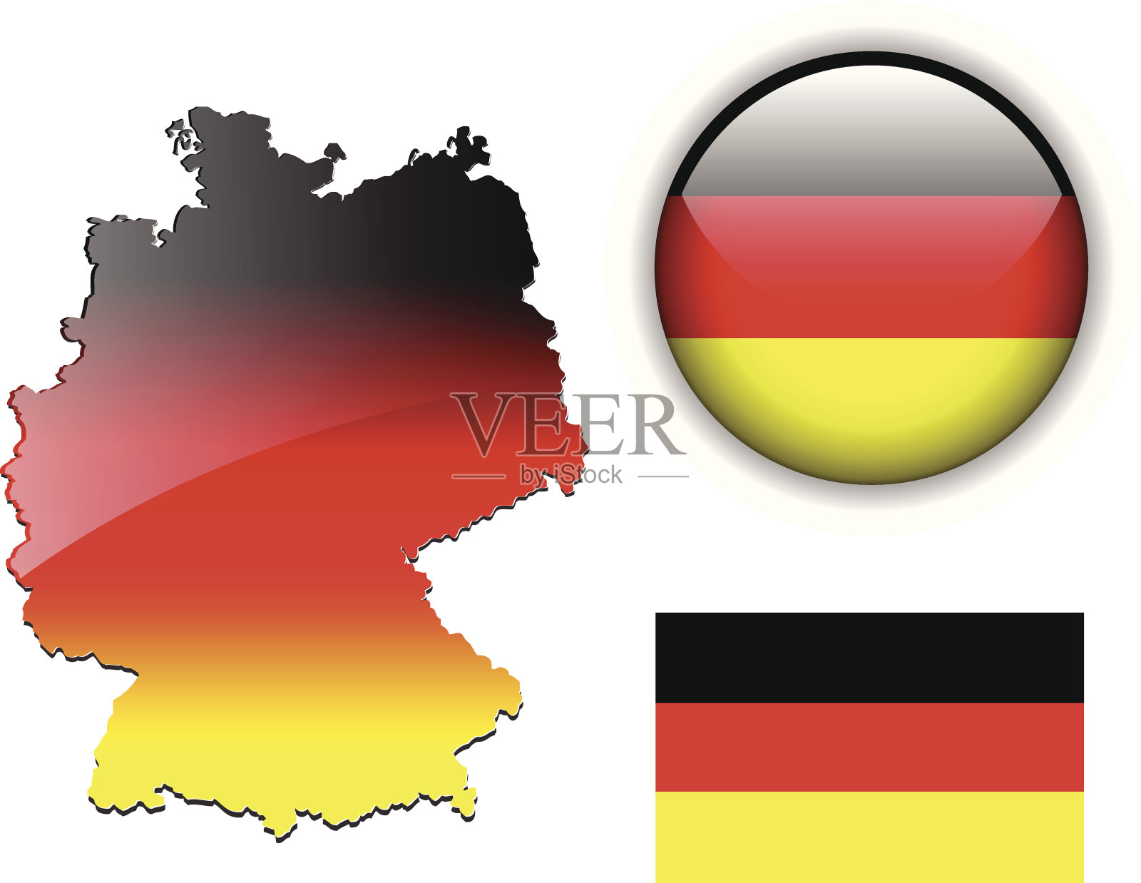 德国设置插画图片素材