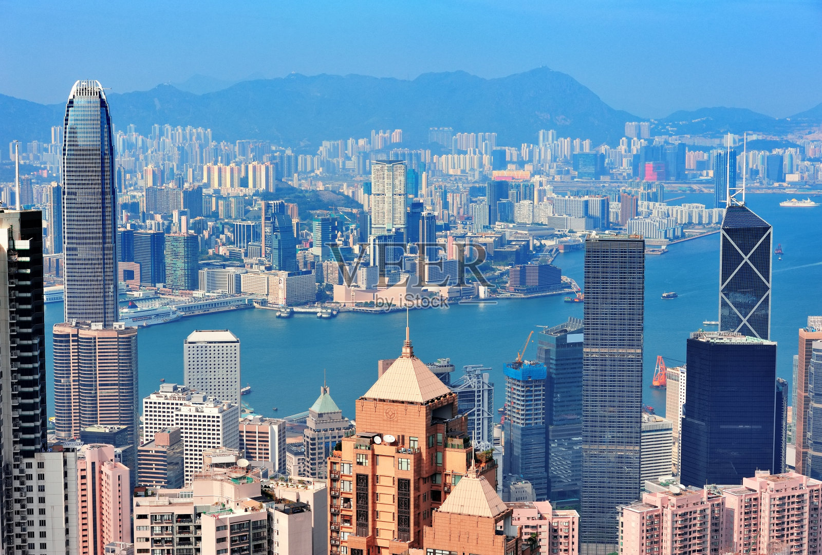 香港鸟瞰图照片摄影图片