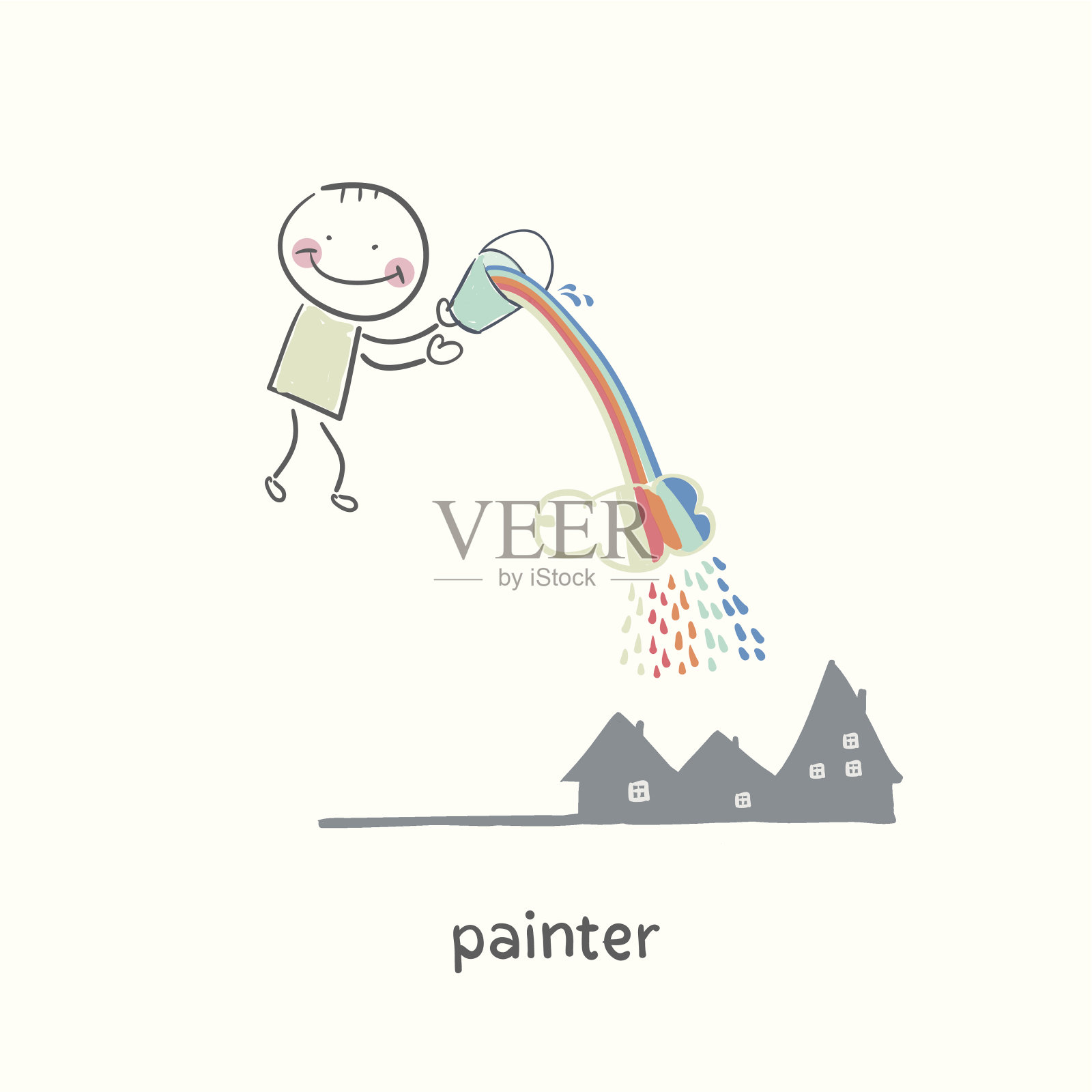 画家插画图片素材