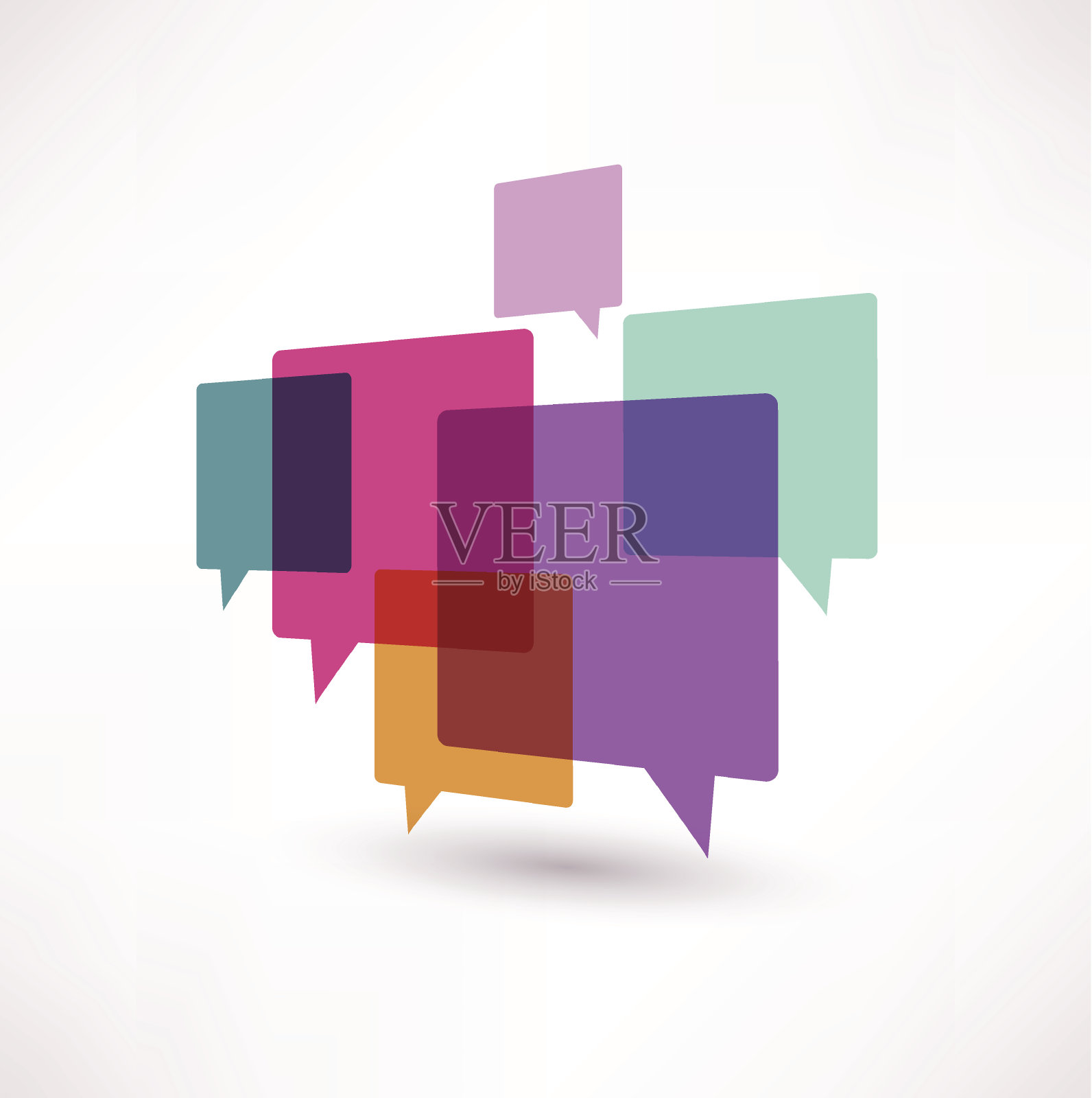 Sppech泡沫的背景插画图片素材