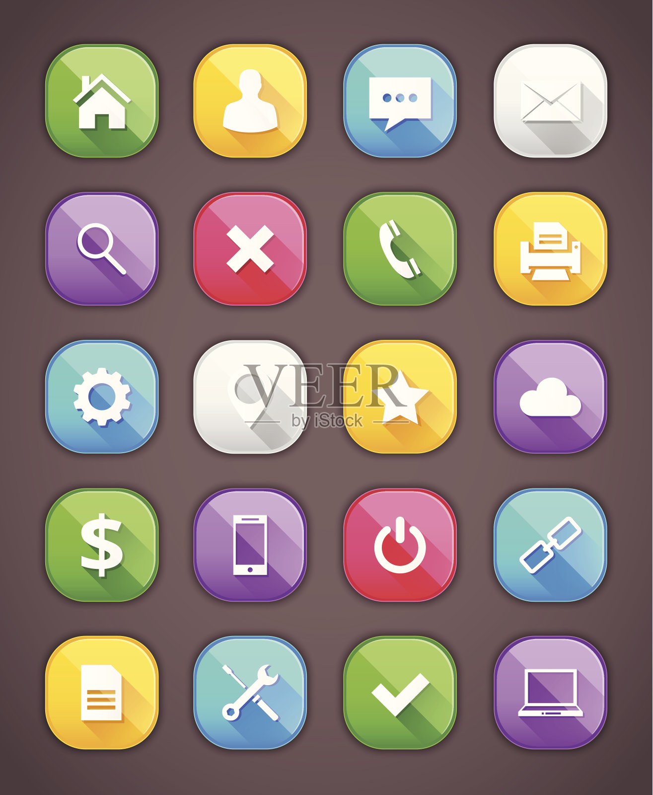 高级矢量图标集图标素材