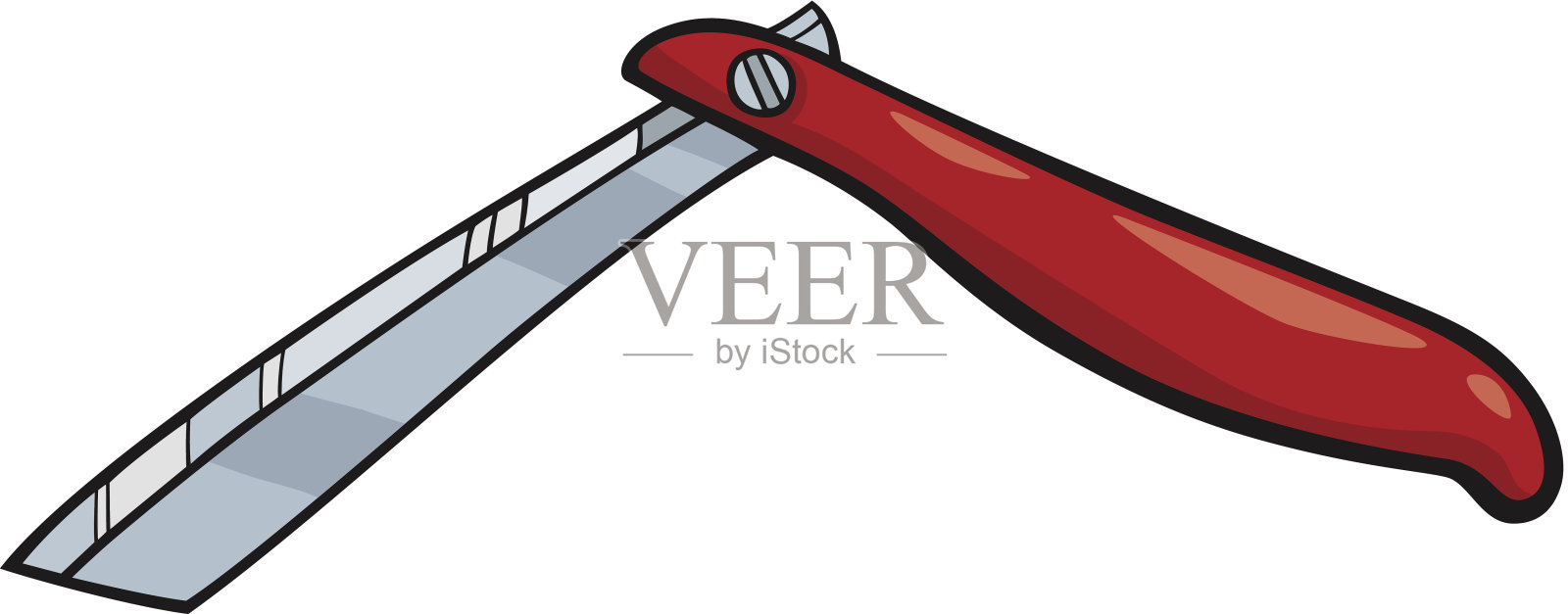 剃刀剪辑艺术卡通插图设计元素图片