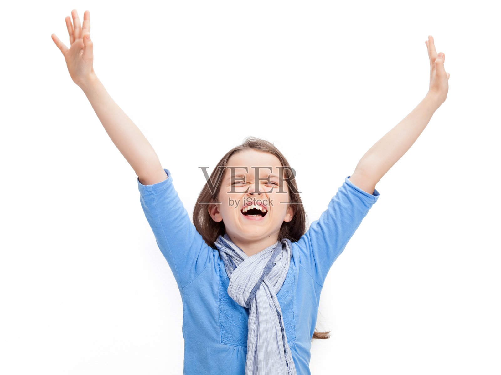 快乐的女孩照片摄影图片