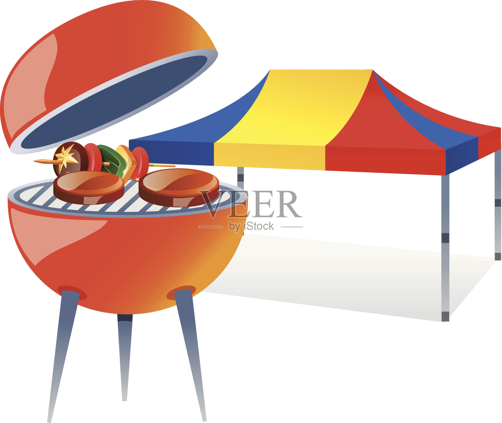 矢量图标烧烤设计元素图片