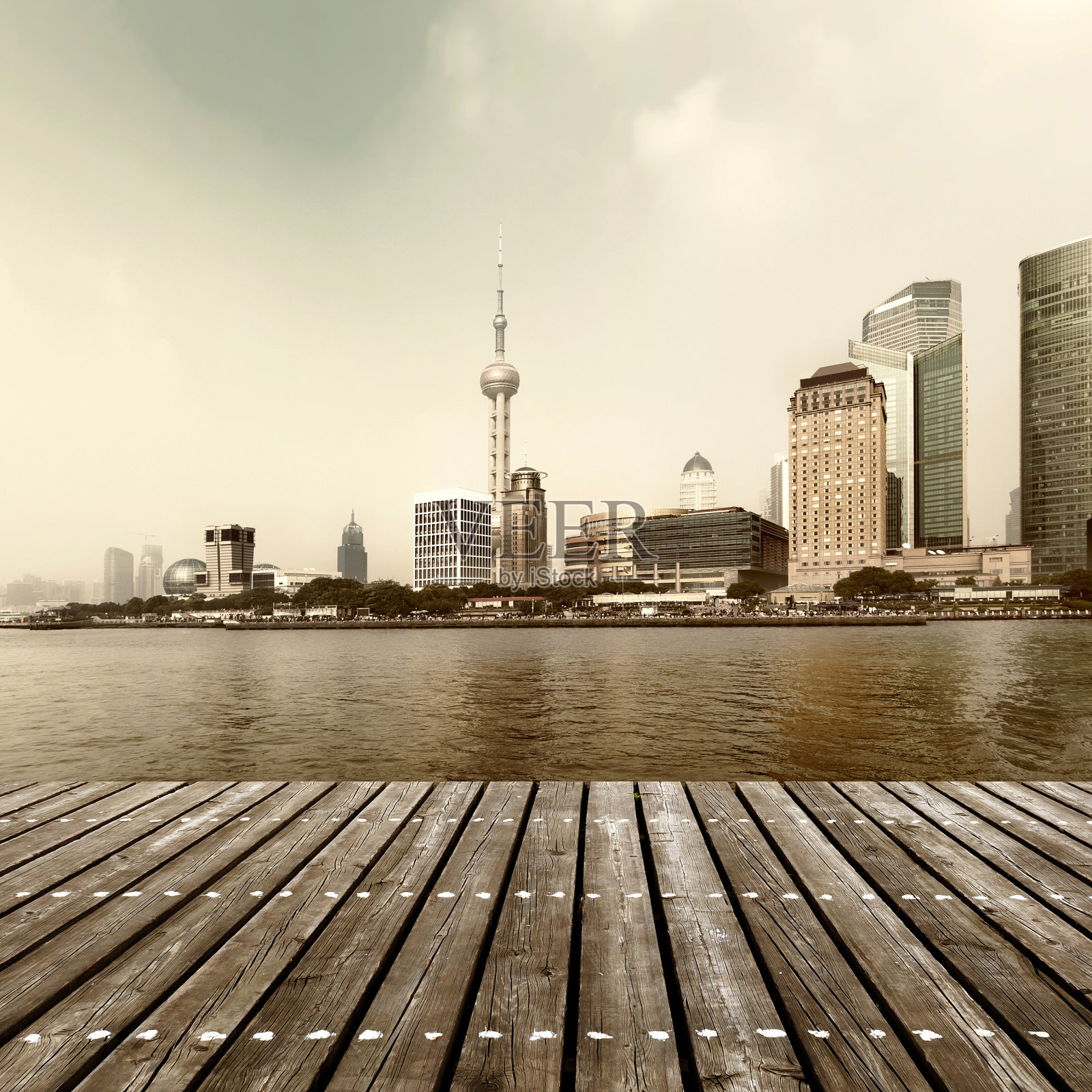 上海的天际线照片摄影图片