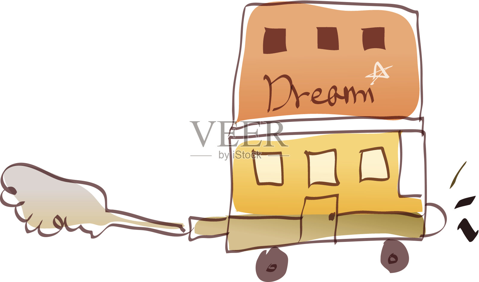 在白色背景上用笔记本电脑的人插画图片素材