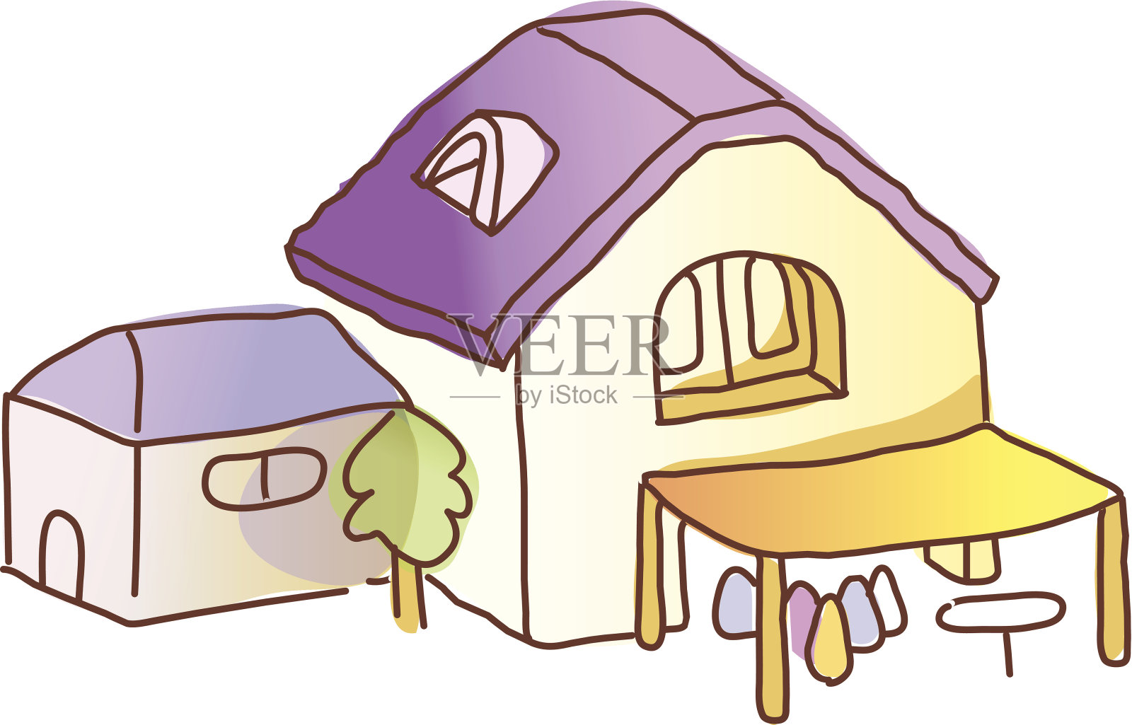 图标的房子设计元素图片