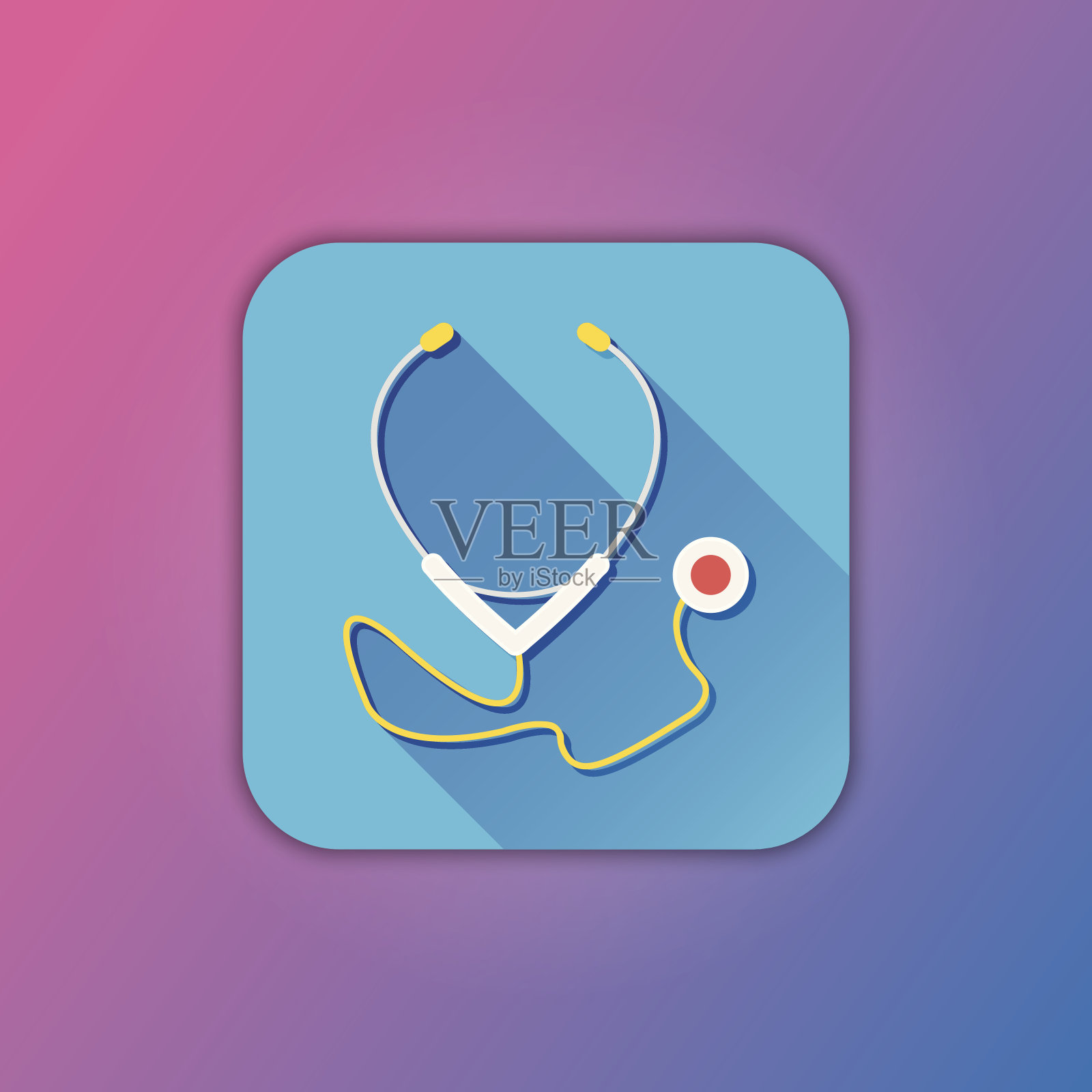 向量听诊器图标图标素材