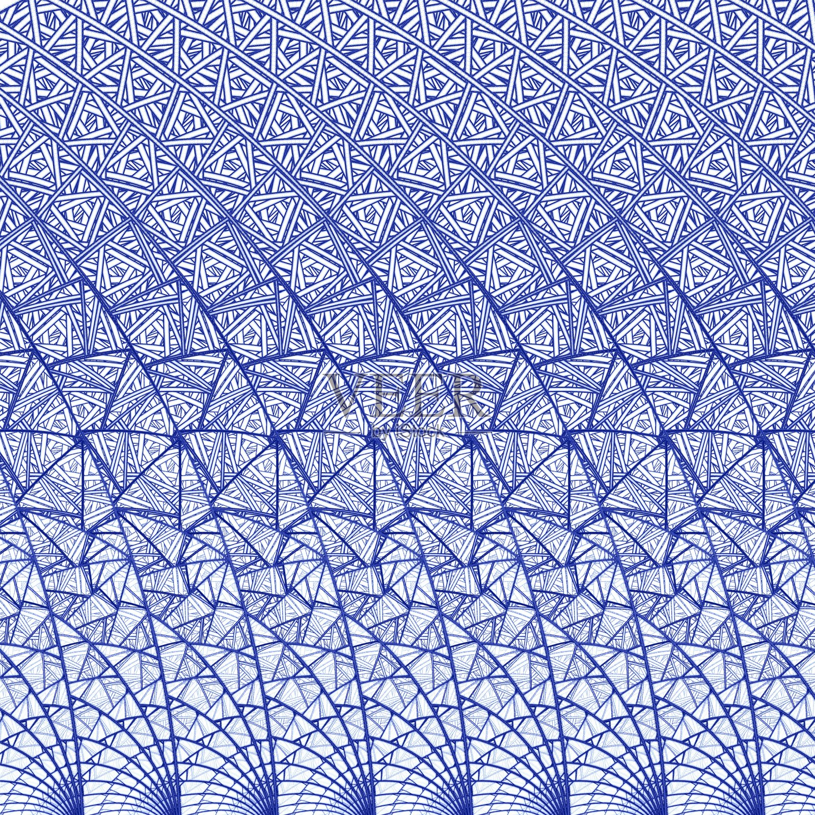 抽象分形蓝色背景插画图片素材