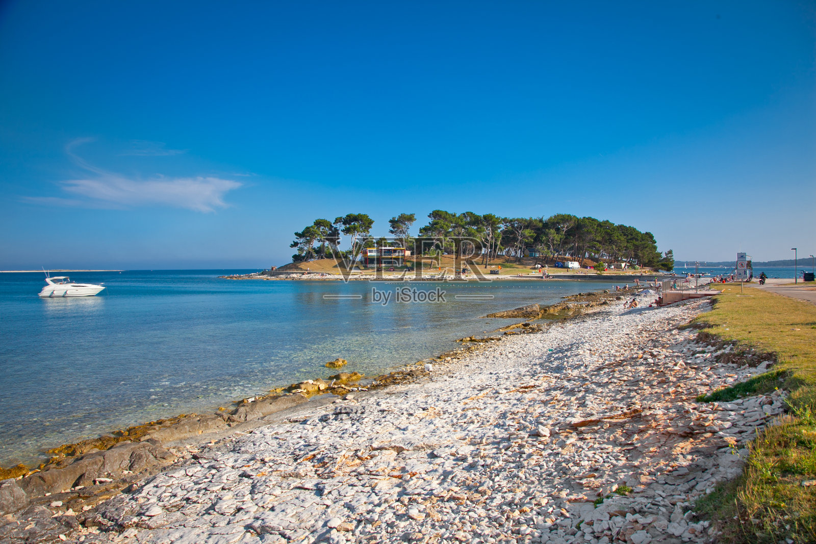 克罗地亚梅杜林的蓬塔岛。照片摄影图片