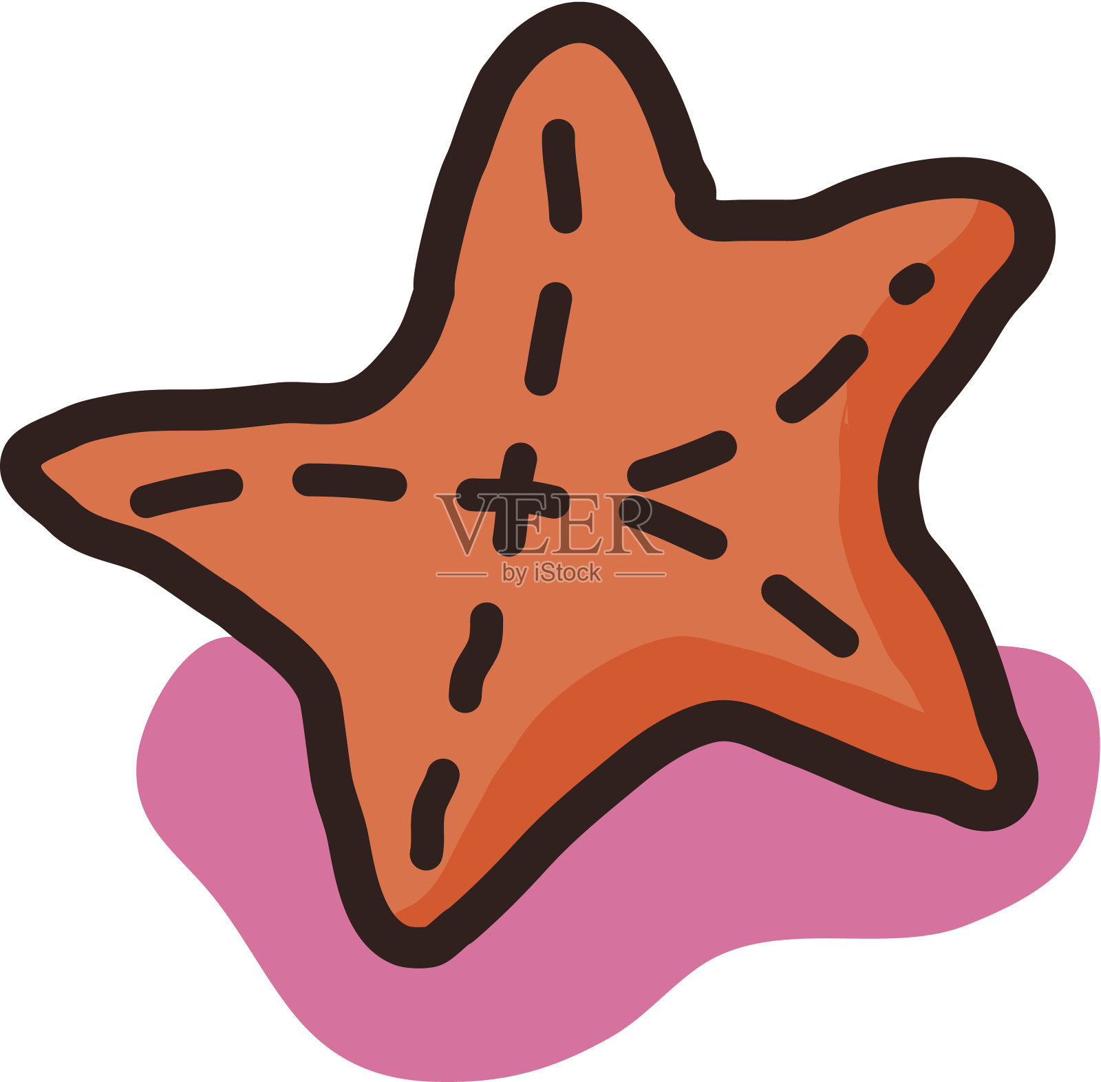 图标海星插画图片素材