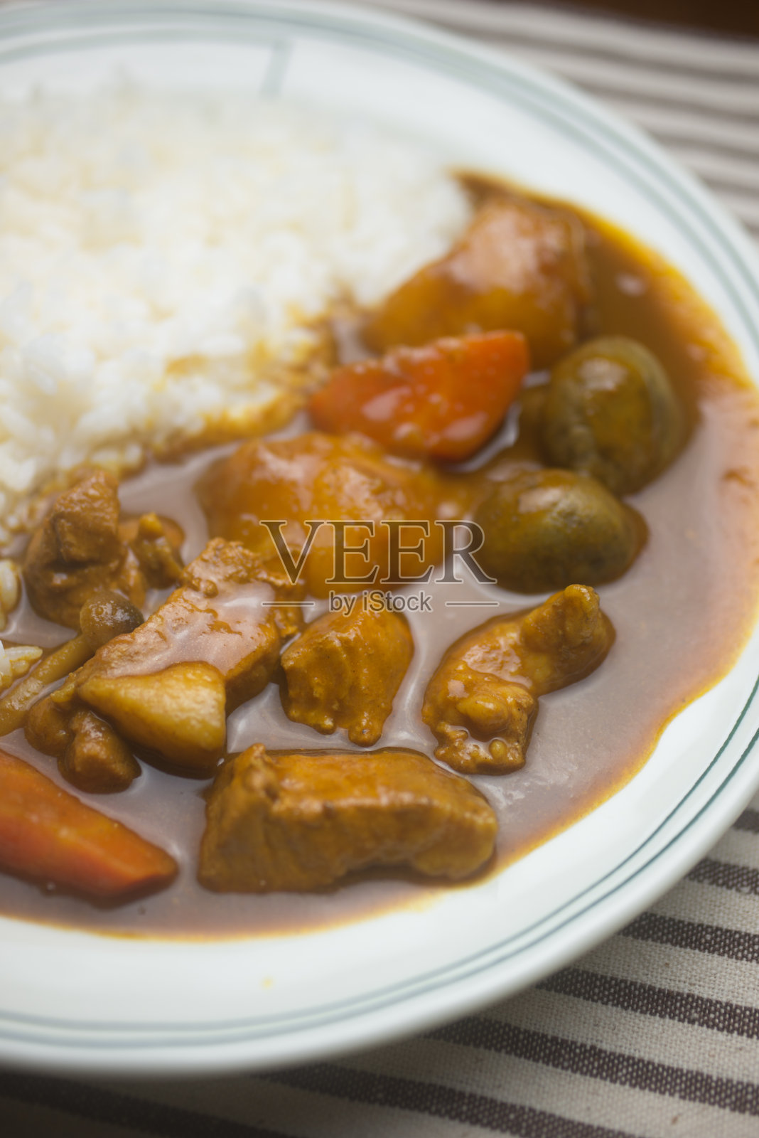 普通的日本咖喱照片摄影图片