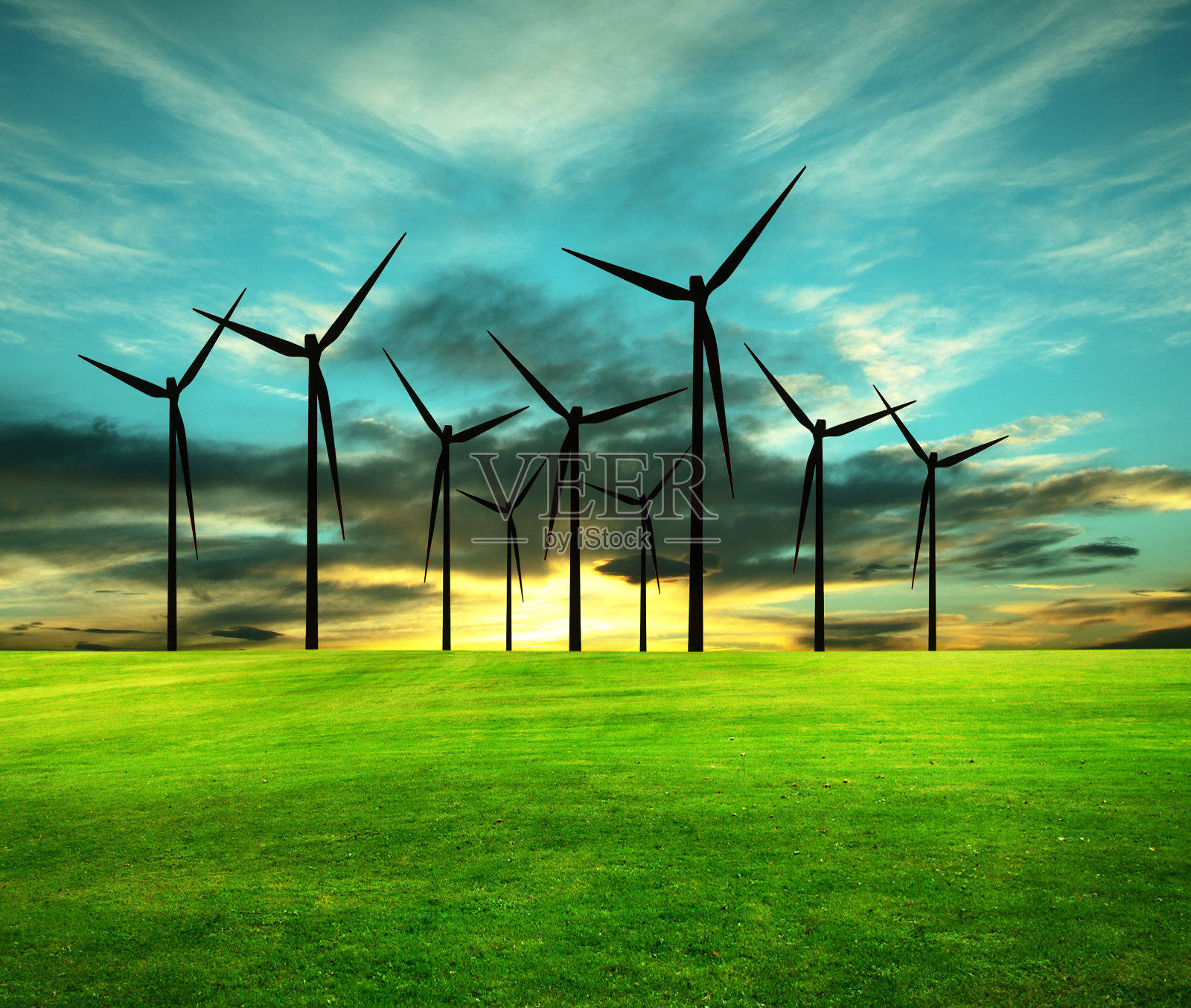 发电风车照片摄影图片