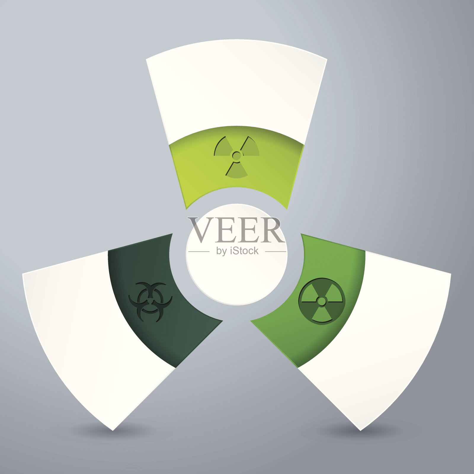 信息图表设计与生物危害标签插画图片素材