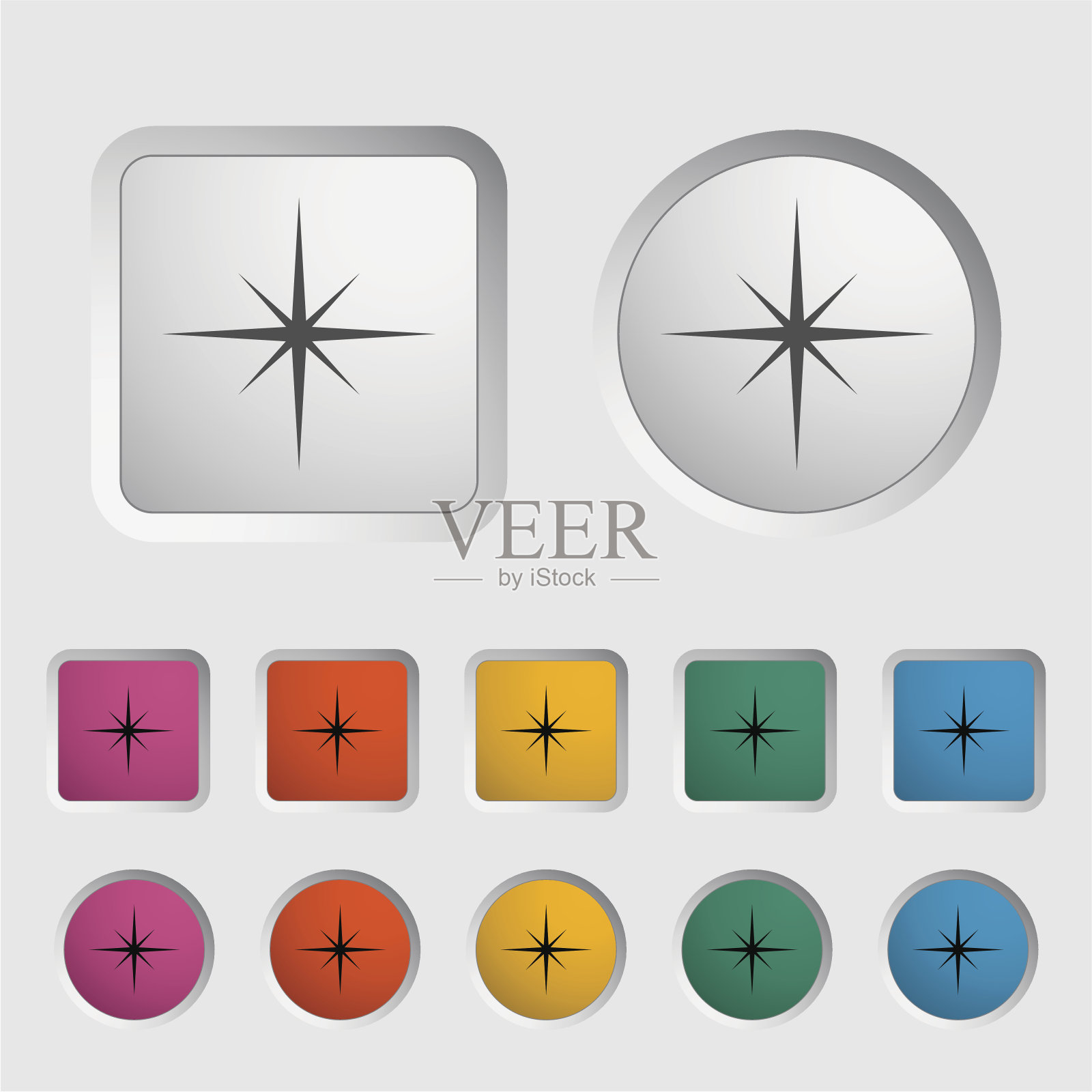 明星偶像。图标素材