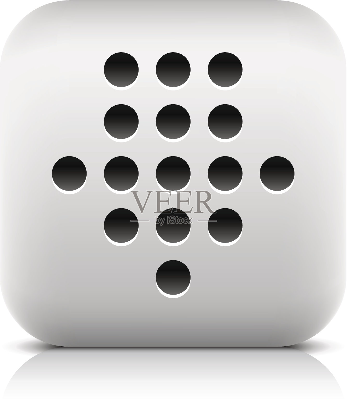 箭头符号下载象形图圆角正方形图标网页按钮插画图片素材