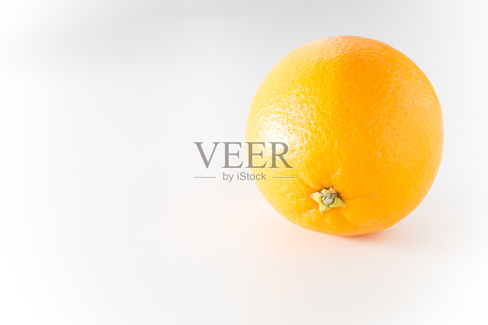 橙色在白色孤立照片摄影图片