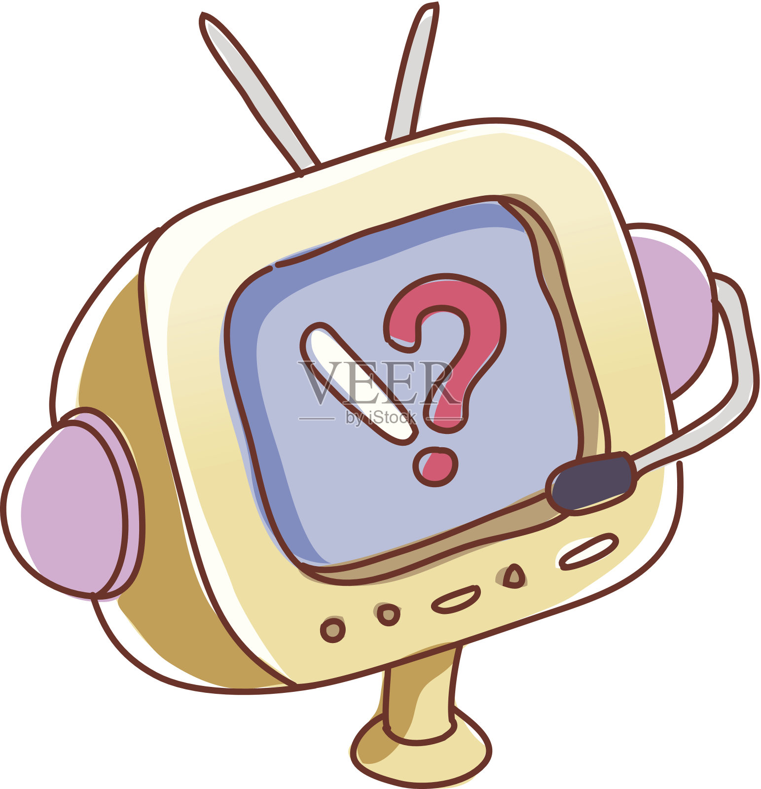 监视器插画图片素材