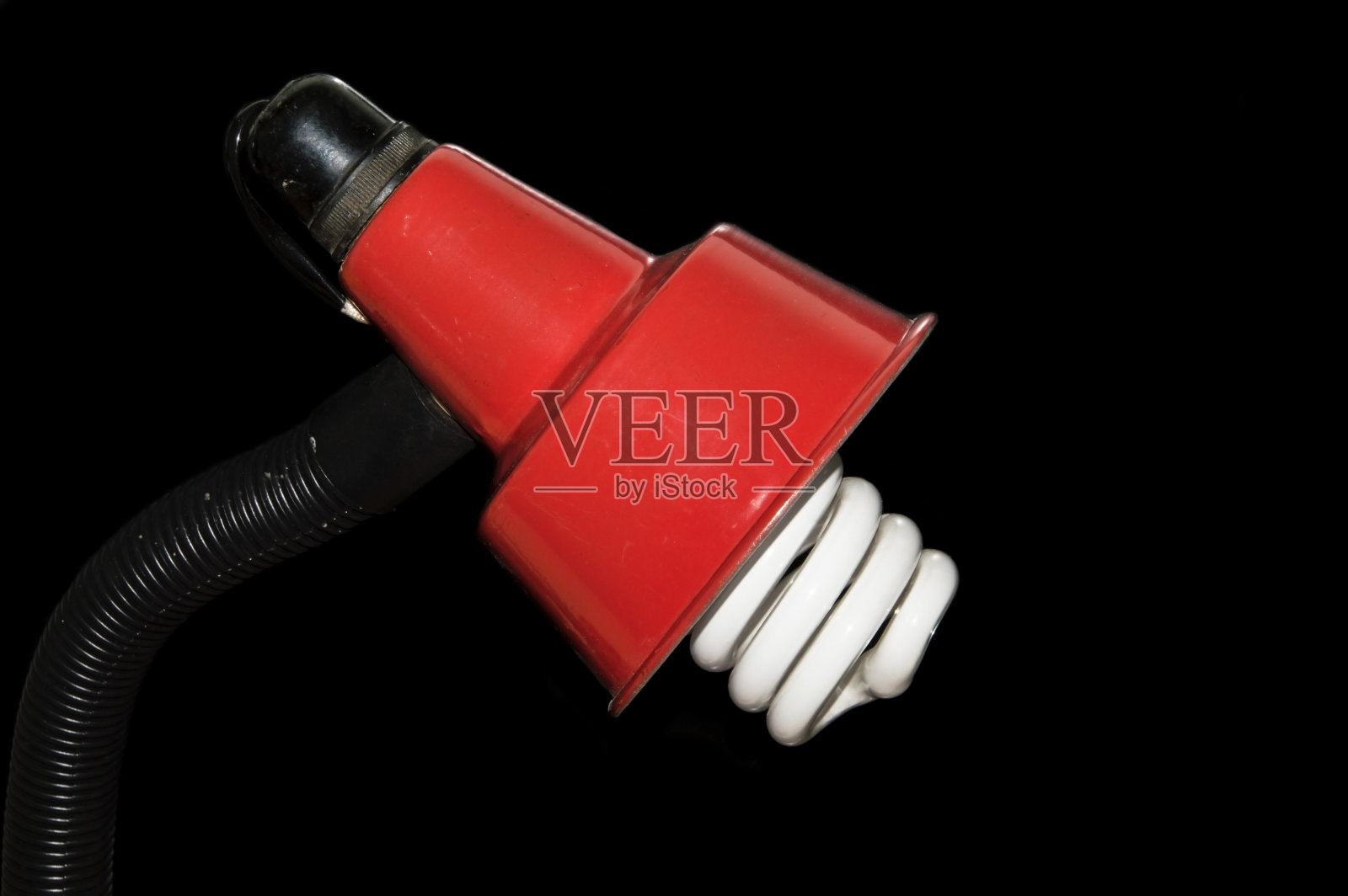 红色金属台灯照片摄影图片