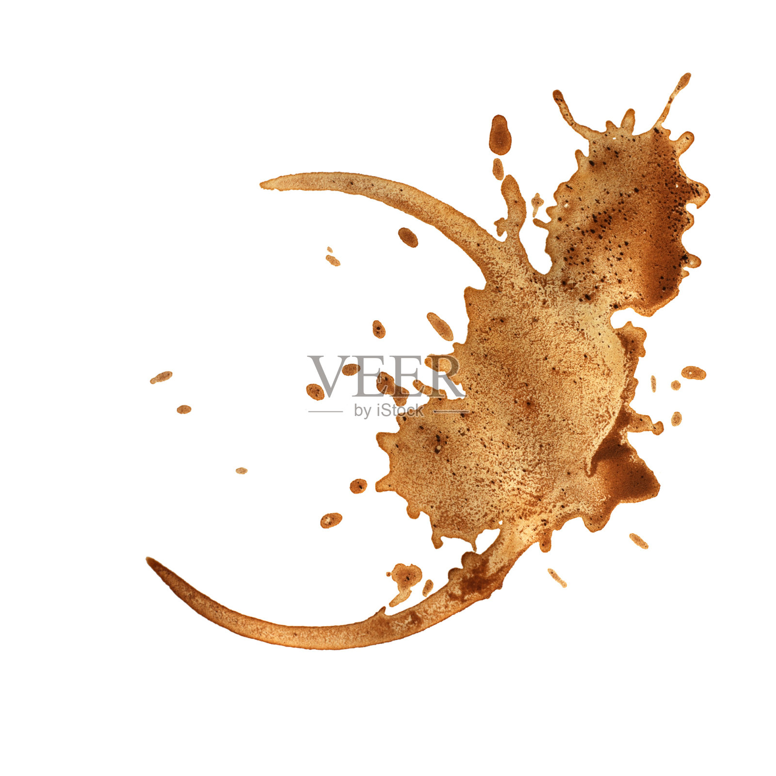 咖啡杯环隔离。照片摄影图片