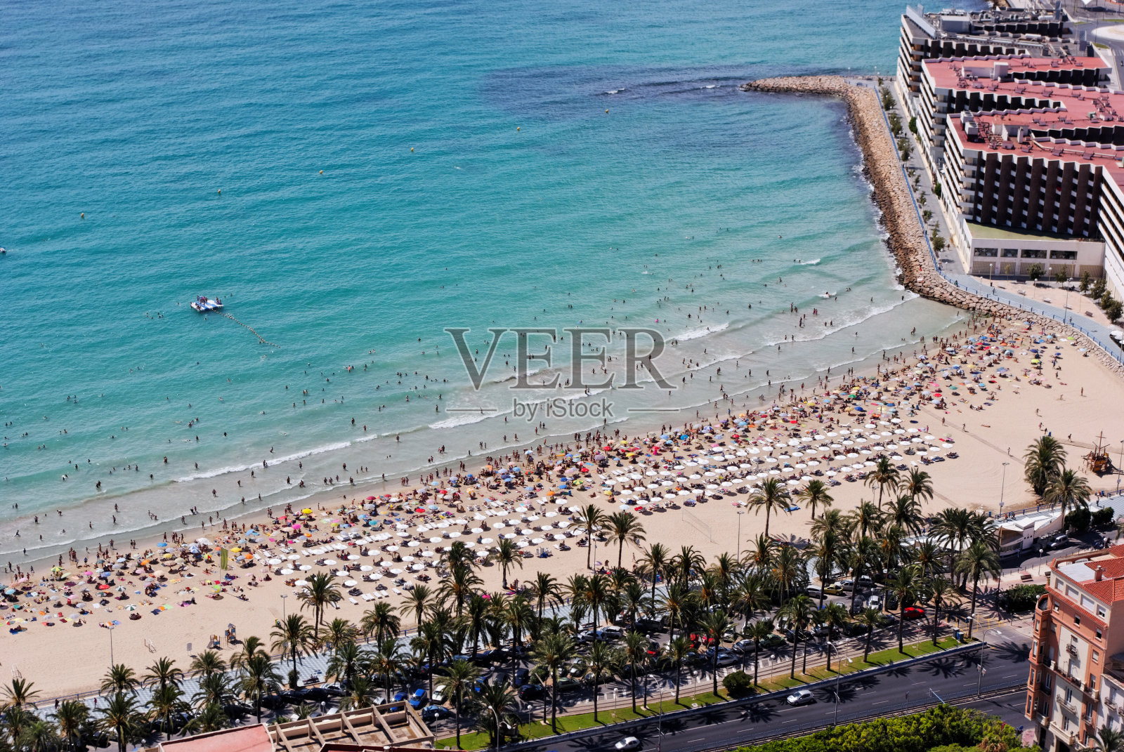 海滩在阿利坎特照片摄影图片