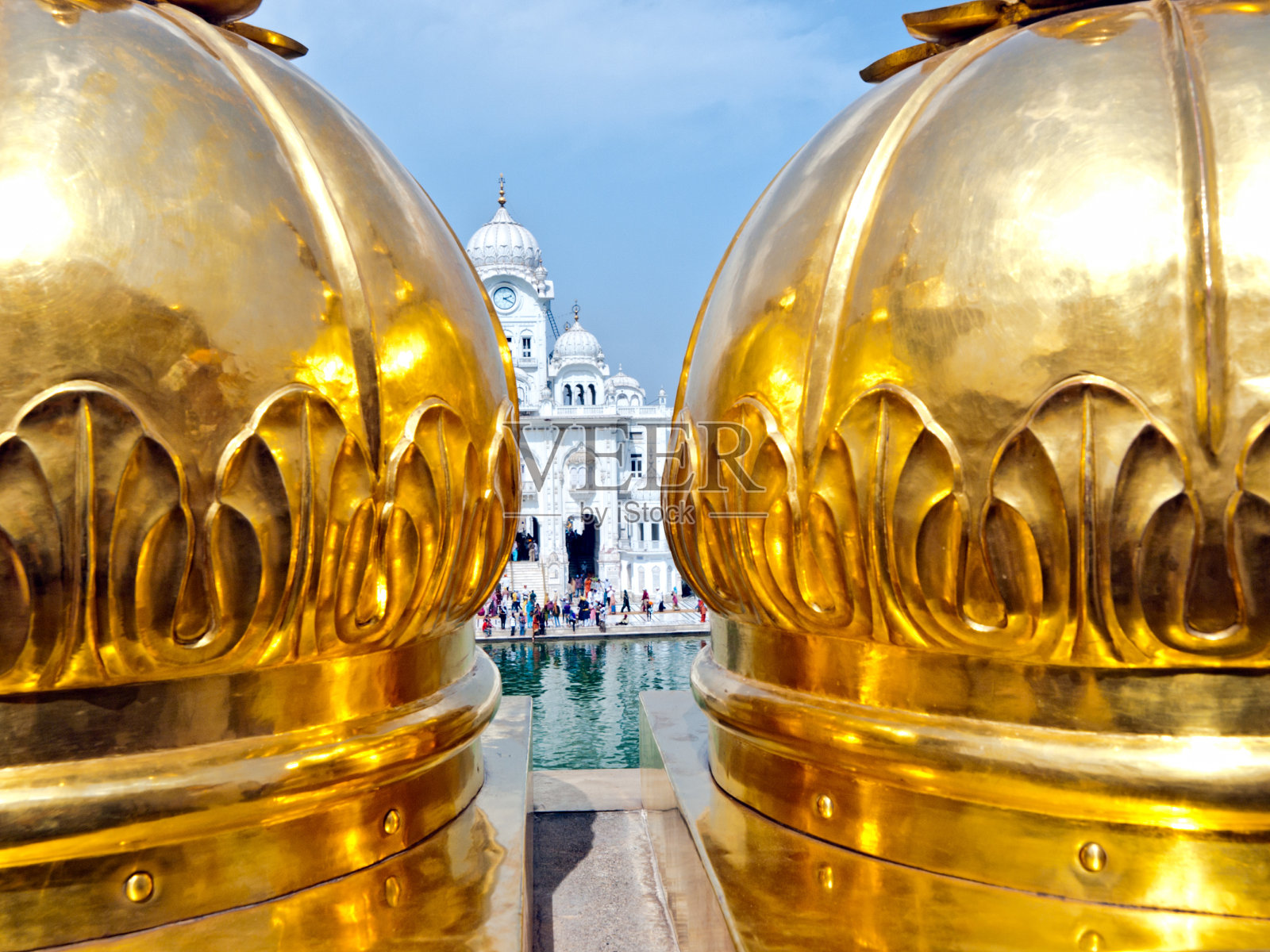 金色锡克教庙宇照片摄影图片