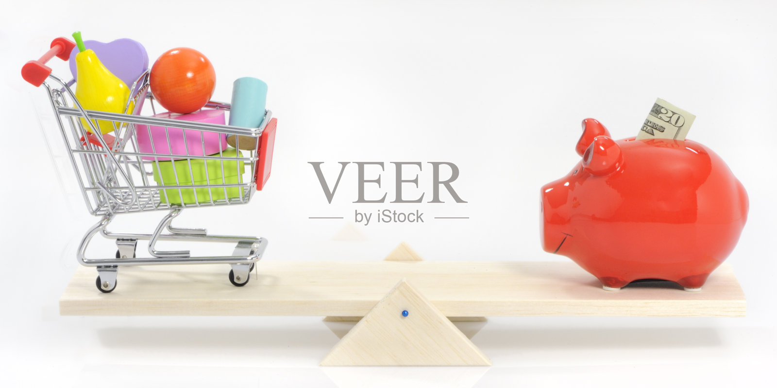 储蓄和平衡支出的概念照片摄影图片