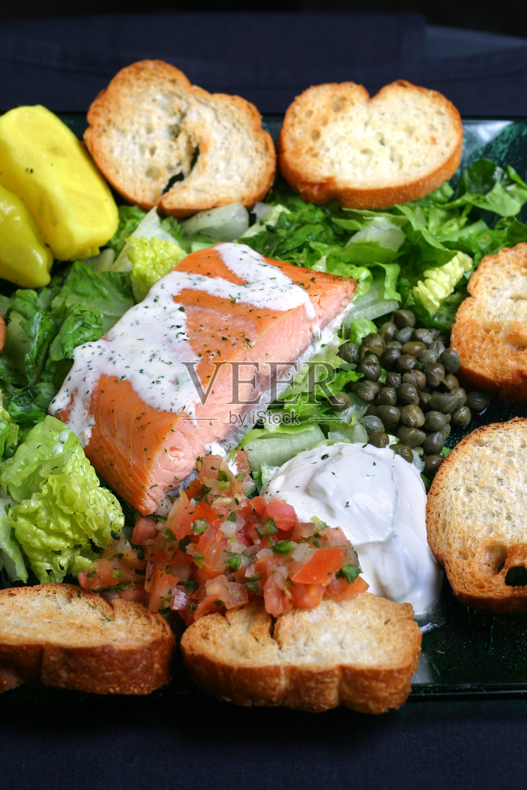 鱼开胃菜照片摄影图片