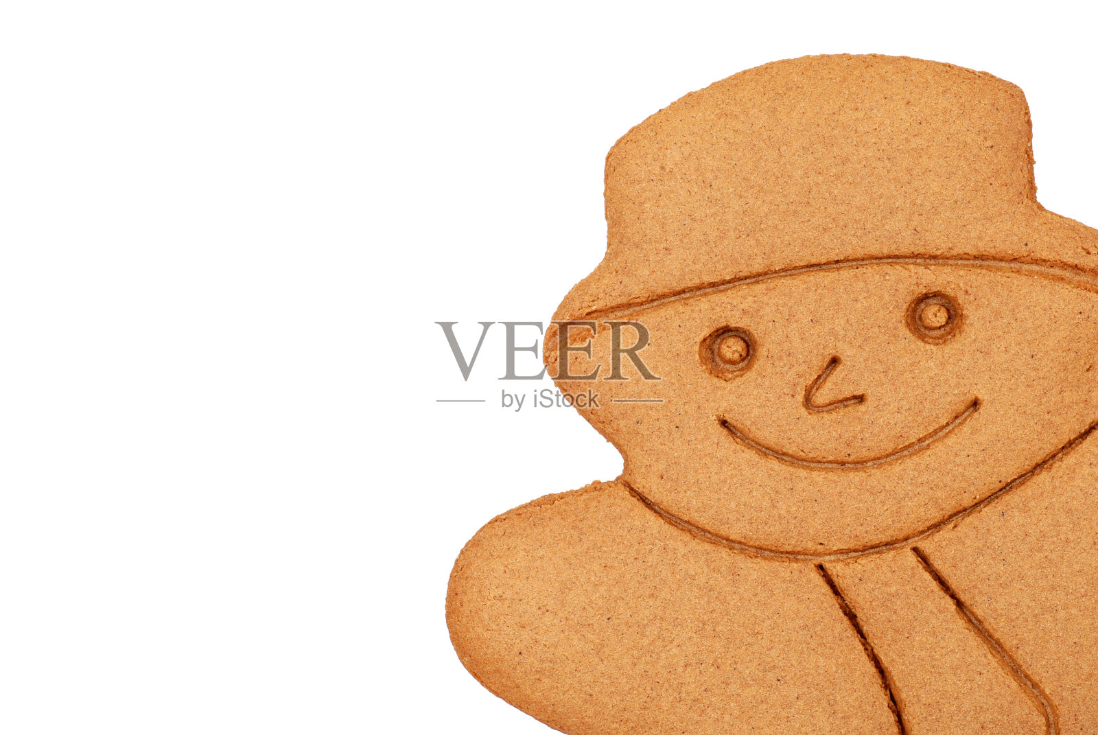 特写镜头姜饼雪人照片摄影图片