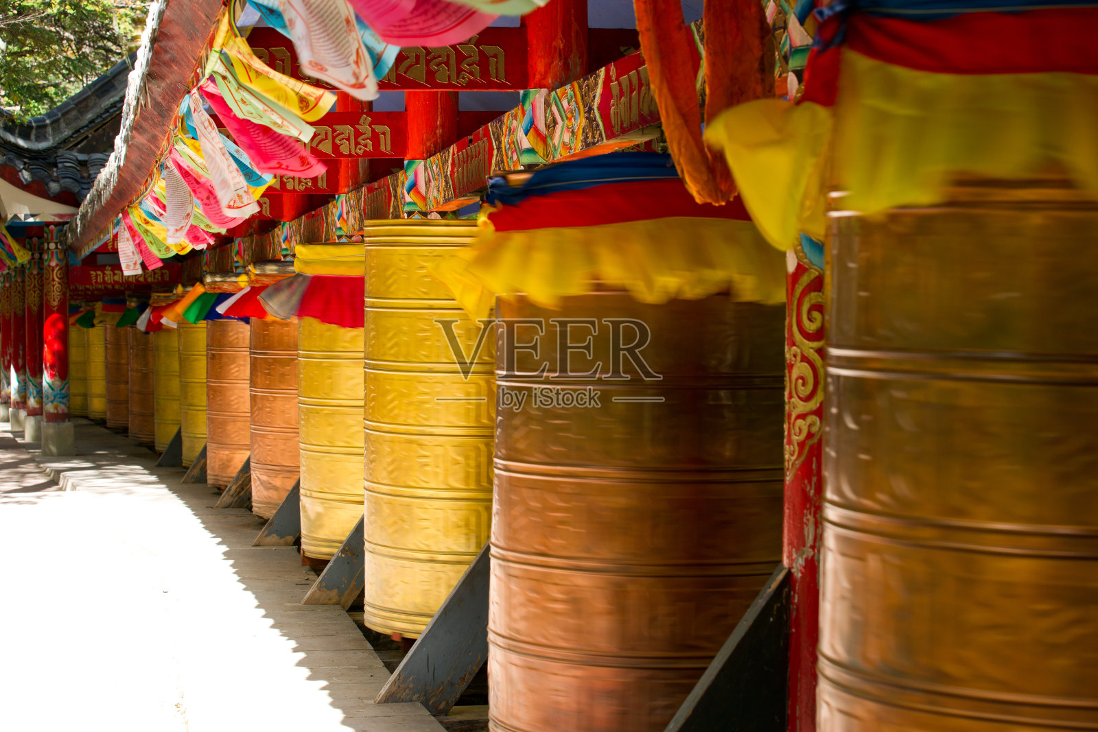 祈祷轮,四川,中国照片摄影图片