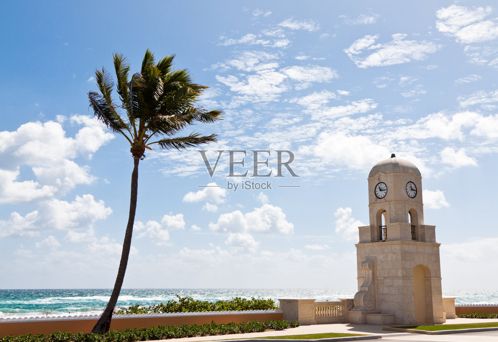 佛罗里达棕榈滩老海洋大道照片摄影图片