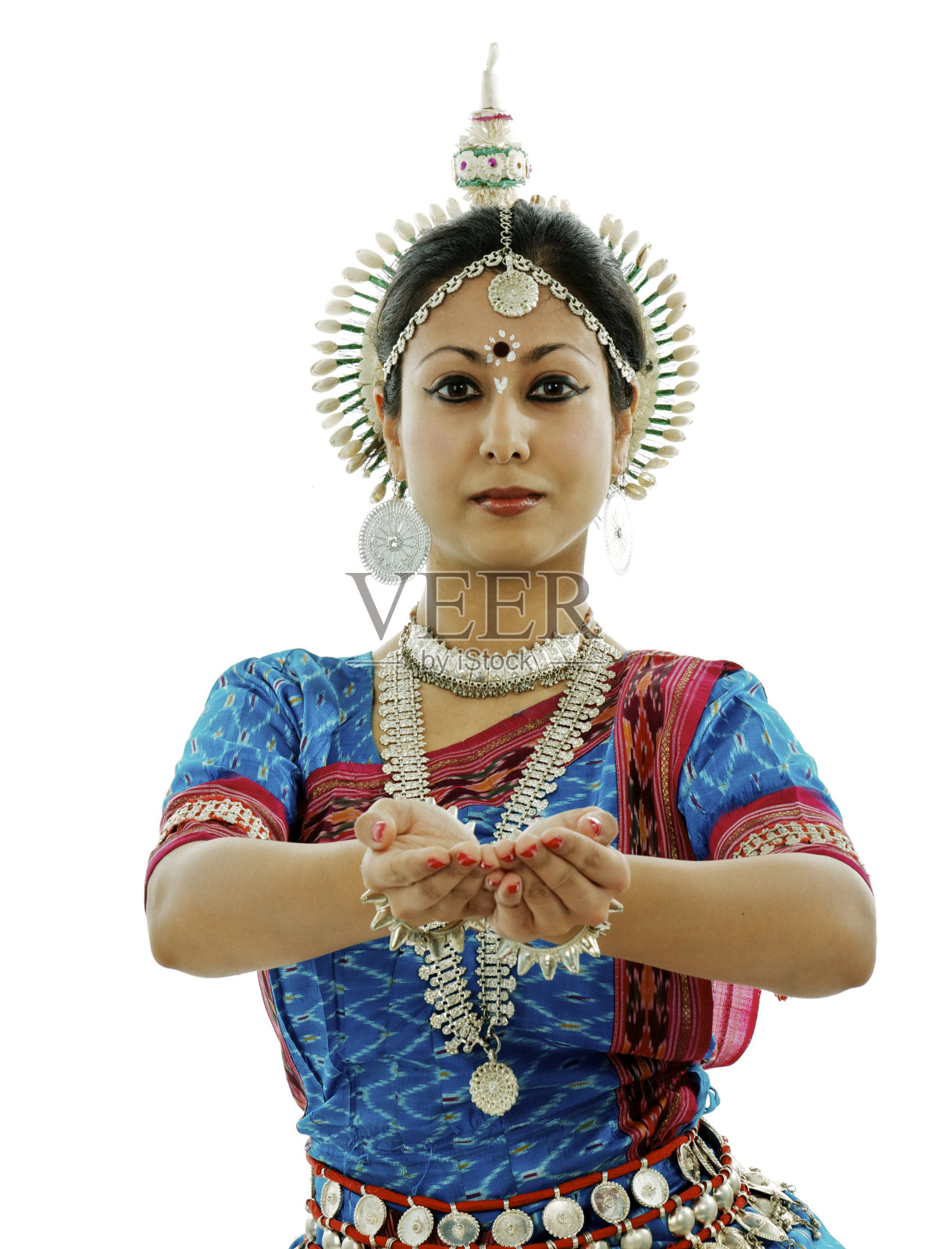 印度传统舞蹈姿势照片摄影图片