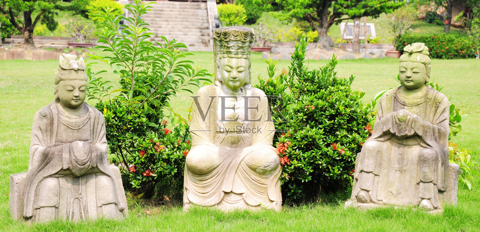 中国传说中的神的雕像照片摄影图片