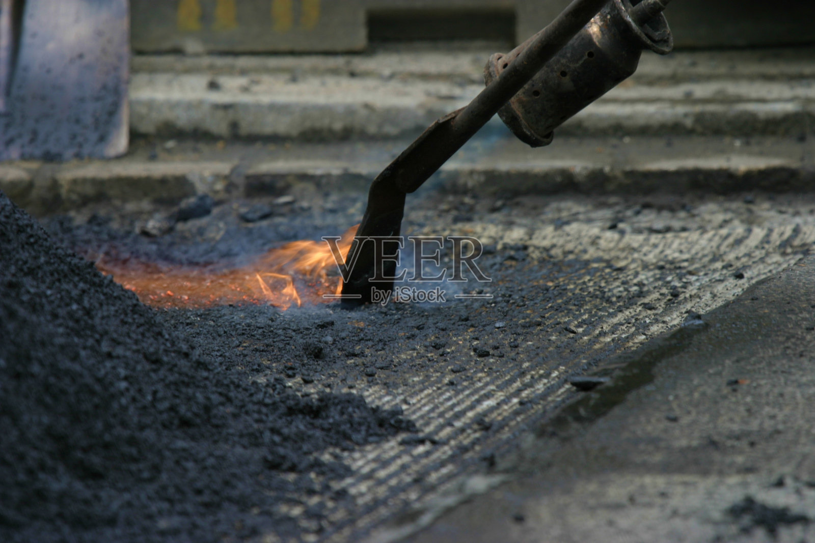 道路施工照片摄影图片