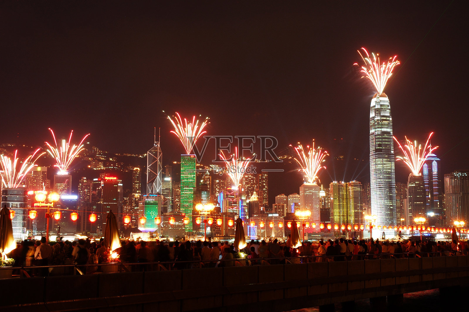 烟花在香港照片摄影图片