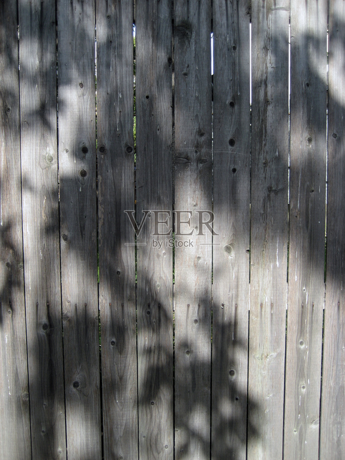 木栅栏上的影子照片摄影图片