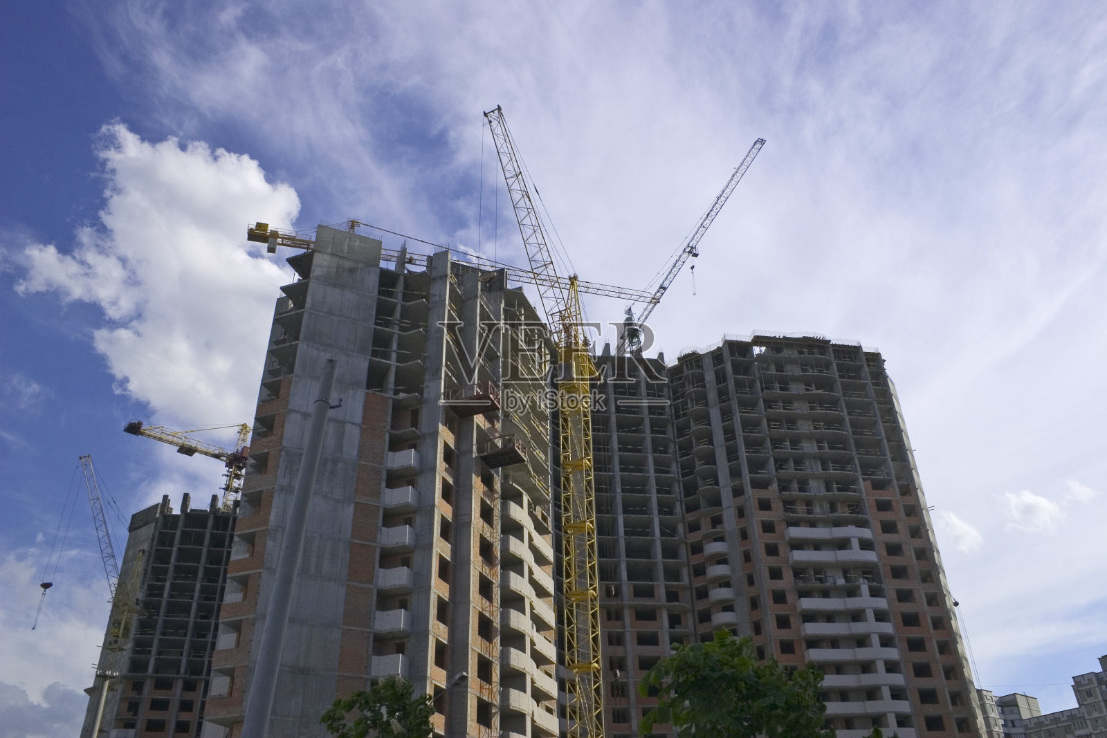 起重机和建筑照片摄影图片