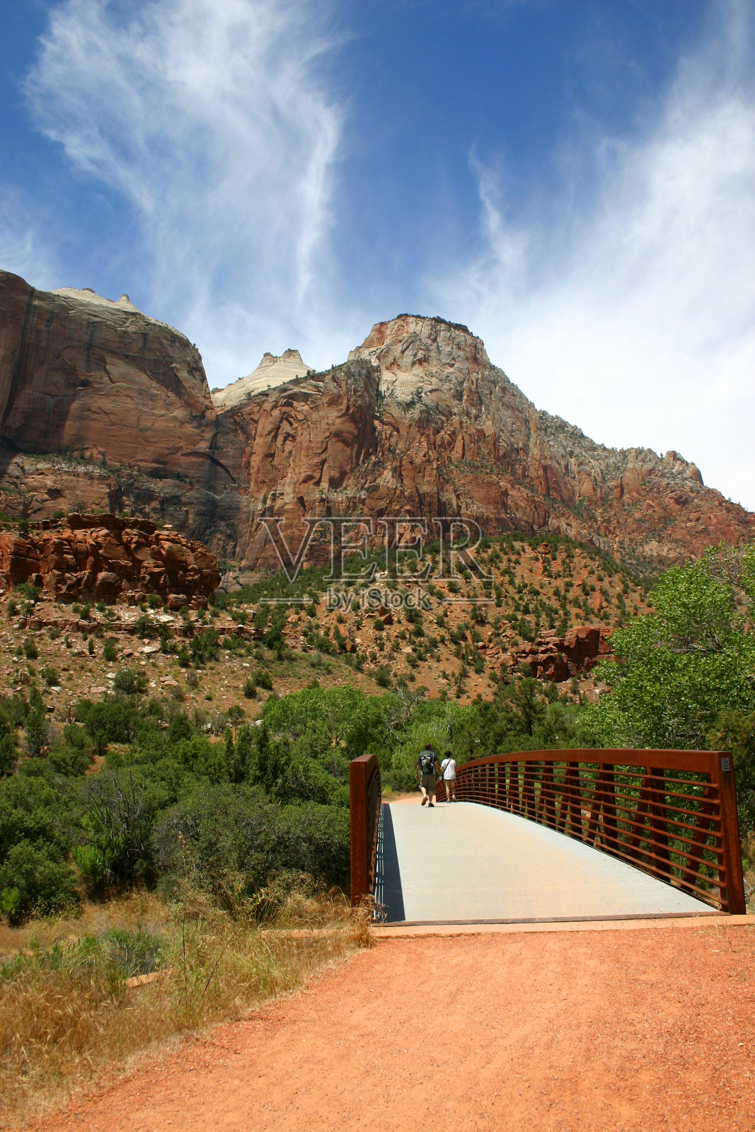 锡安国家公园,帕鲁斯步道照片摄影图片