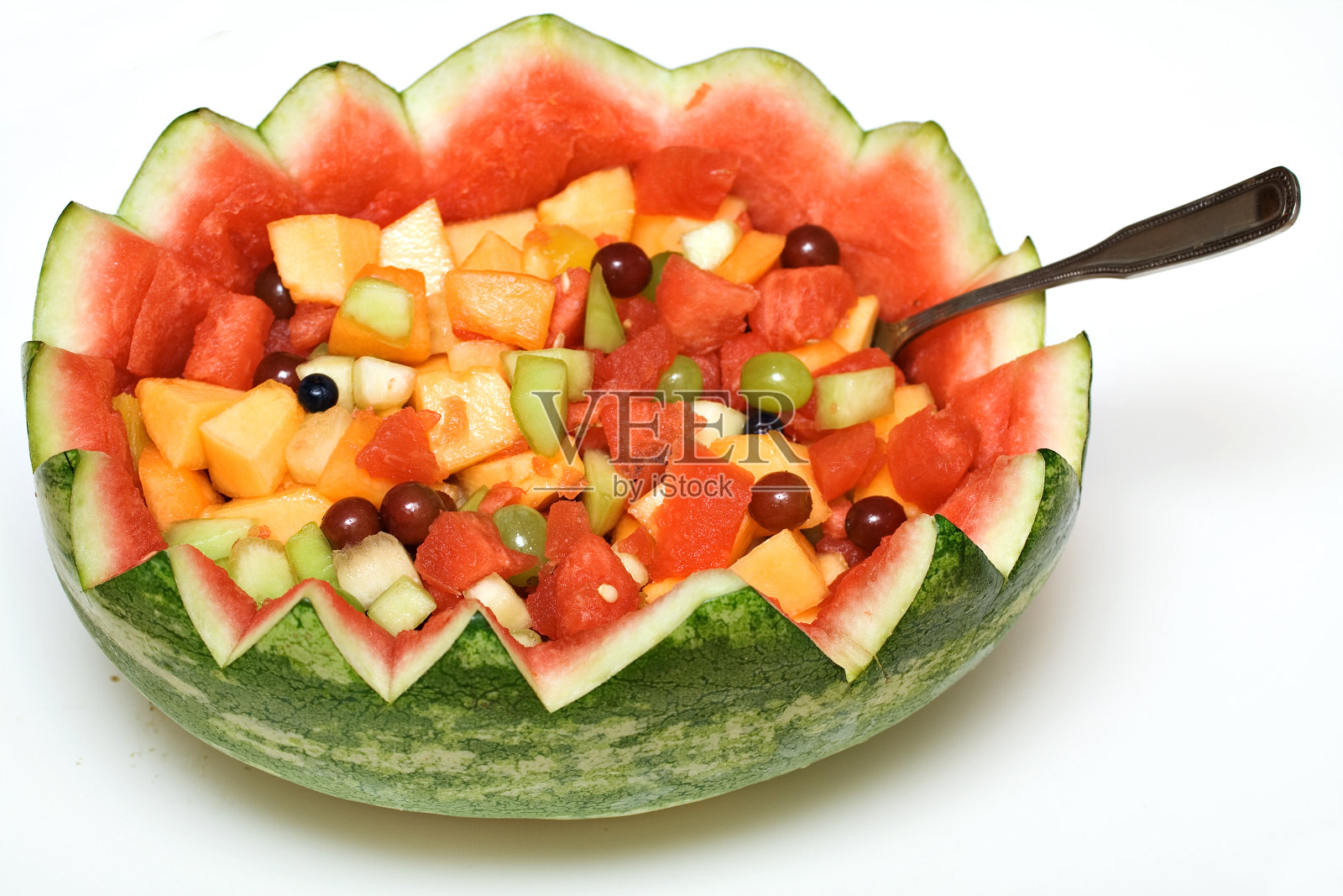 水果沙拉西瓜照片摄影图片