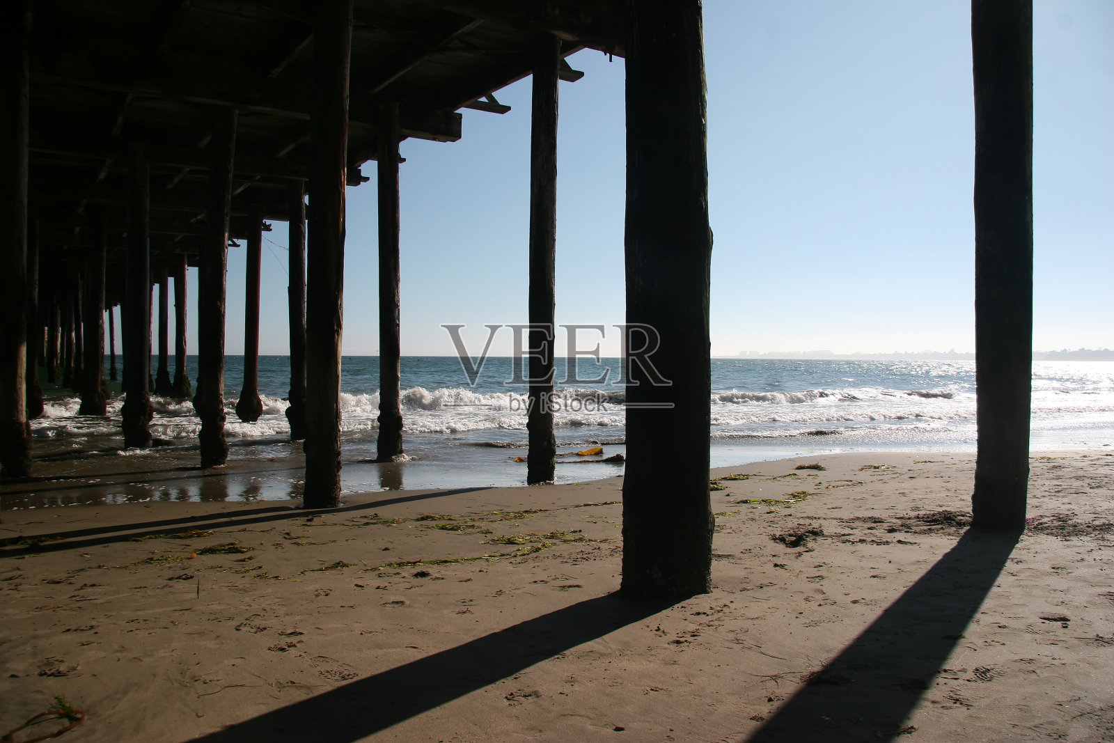 圣克鲁斯投下照片摄影图片