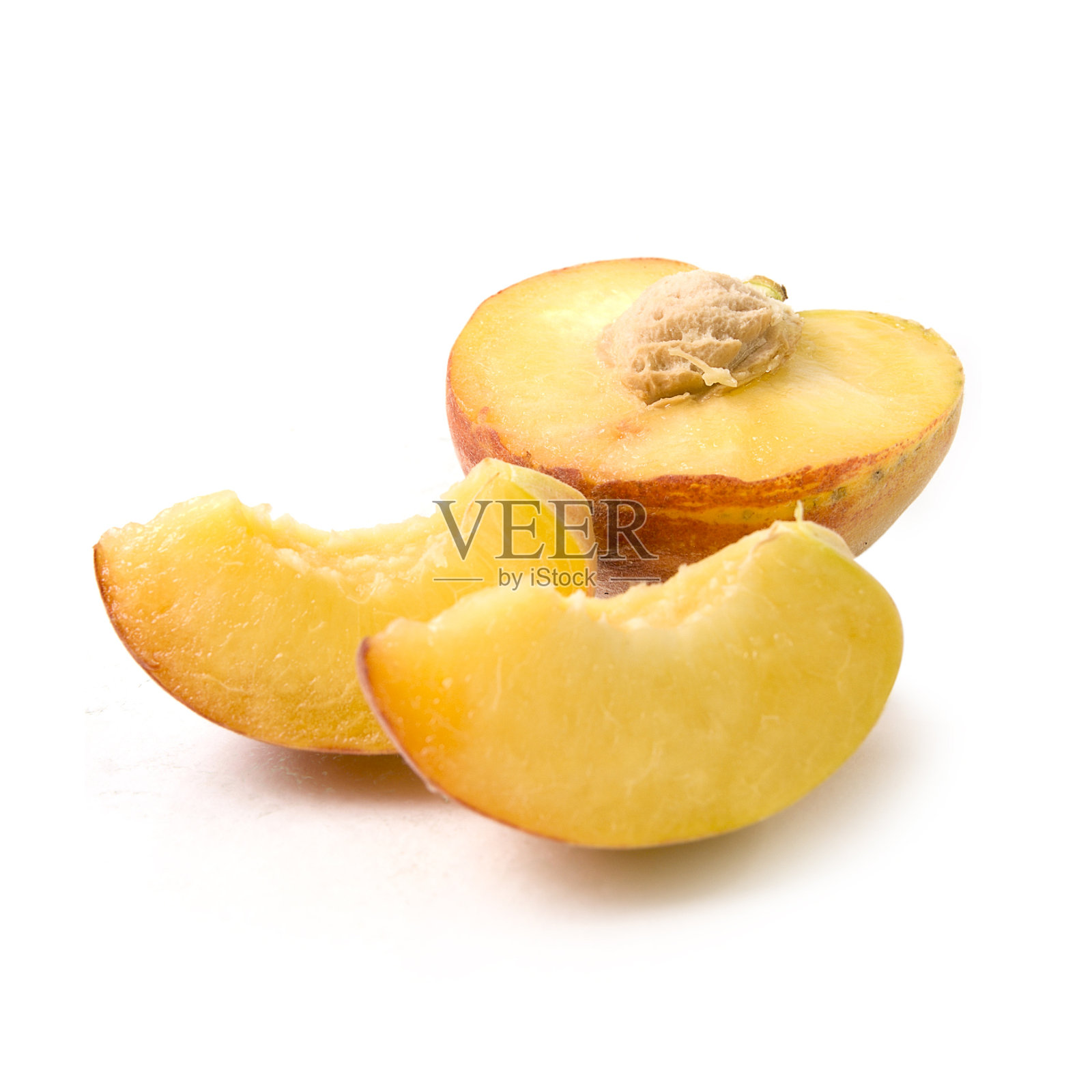 切片桃子照片摄影图片