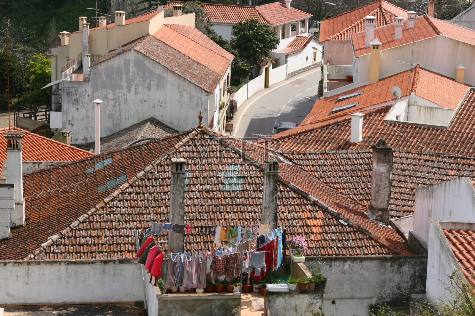 屋顶和阳台照片摄影图片