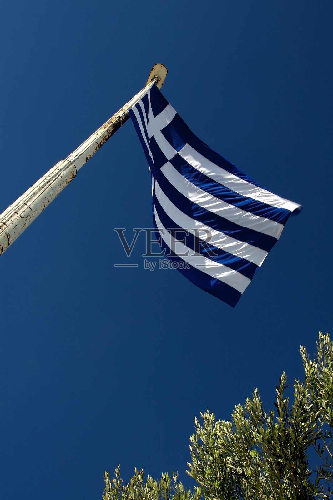 希腊的国旗照片摄影图片