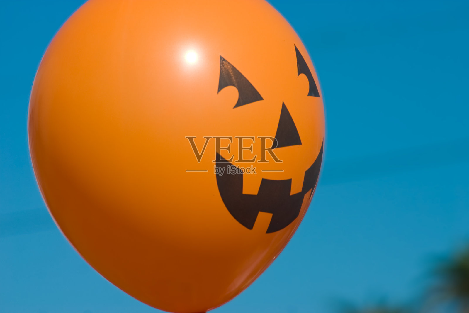 万圣节南瓜灯气球照片摄影图片