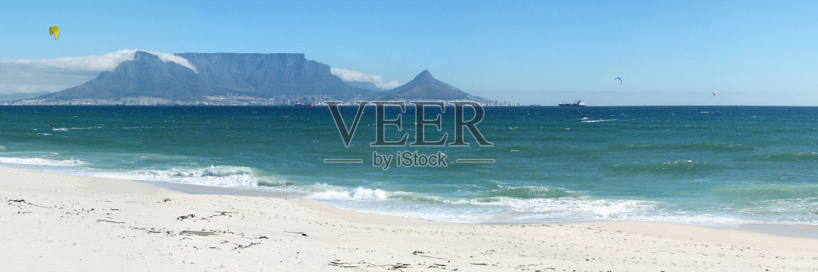 桌山的轮廓照片摄影图片