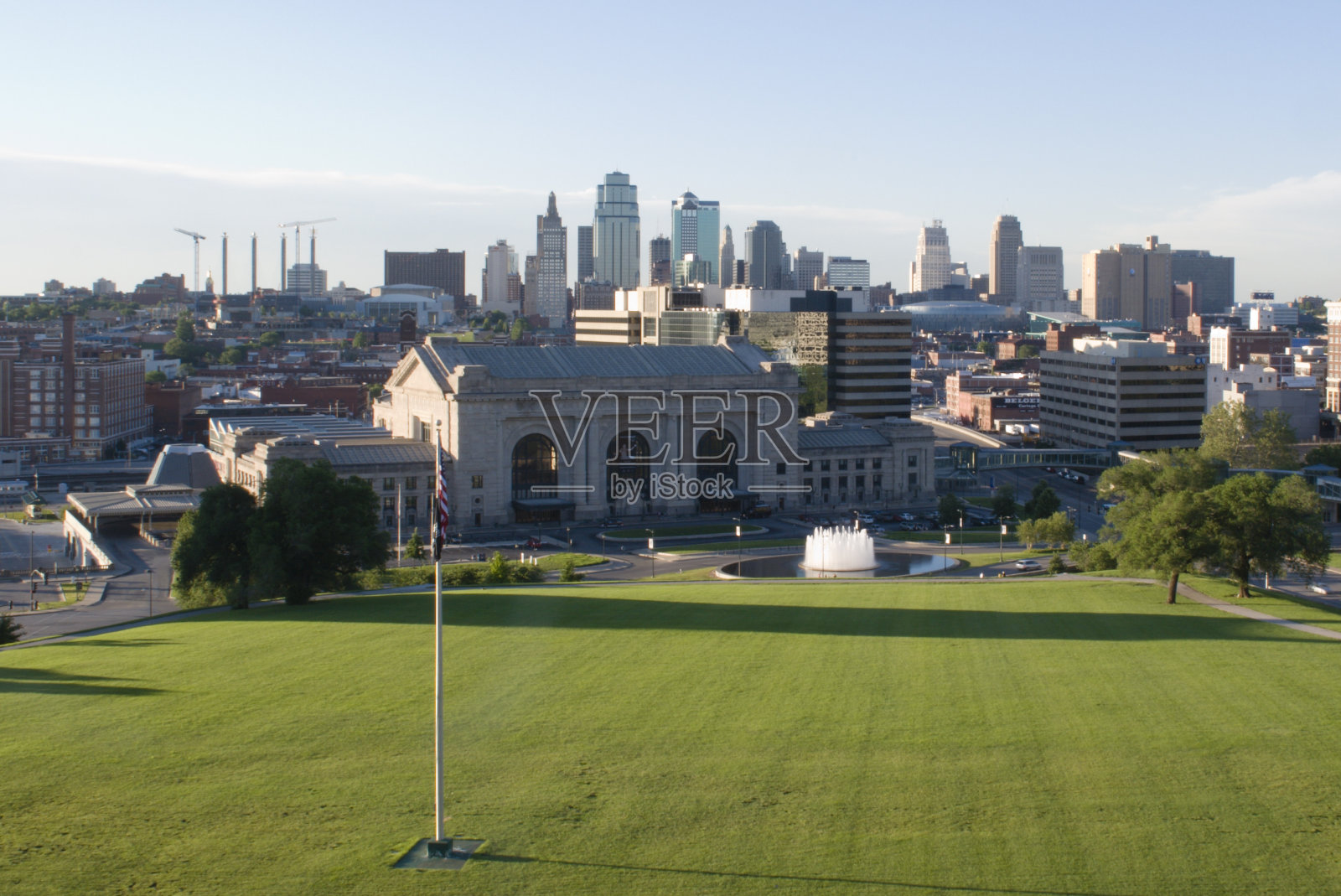 堪萨斯城的轮廓照片摄影图片