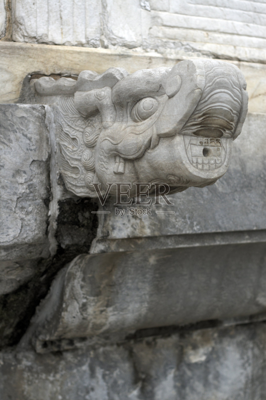 龙头雕塑照片摄影图片