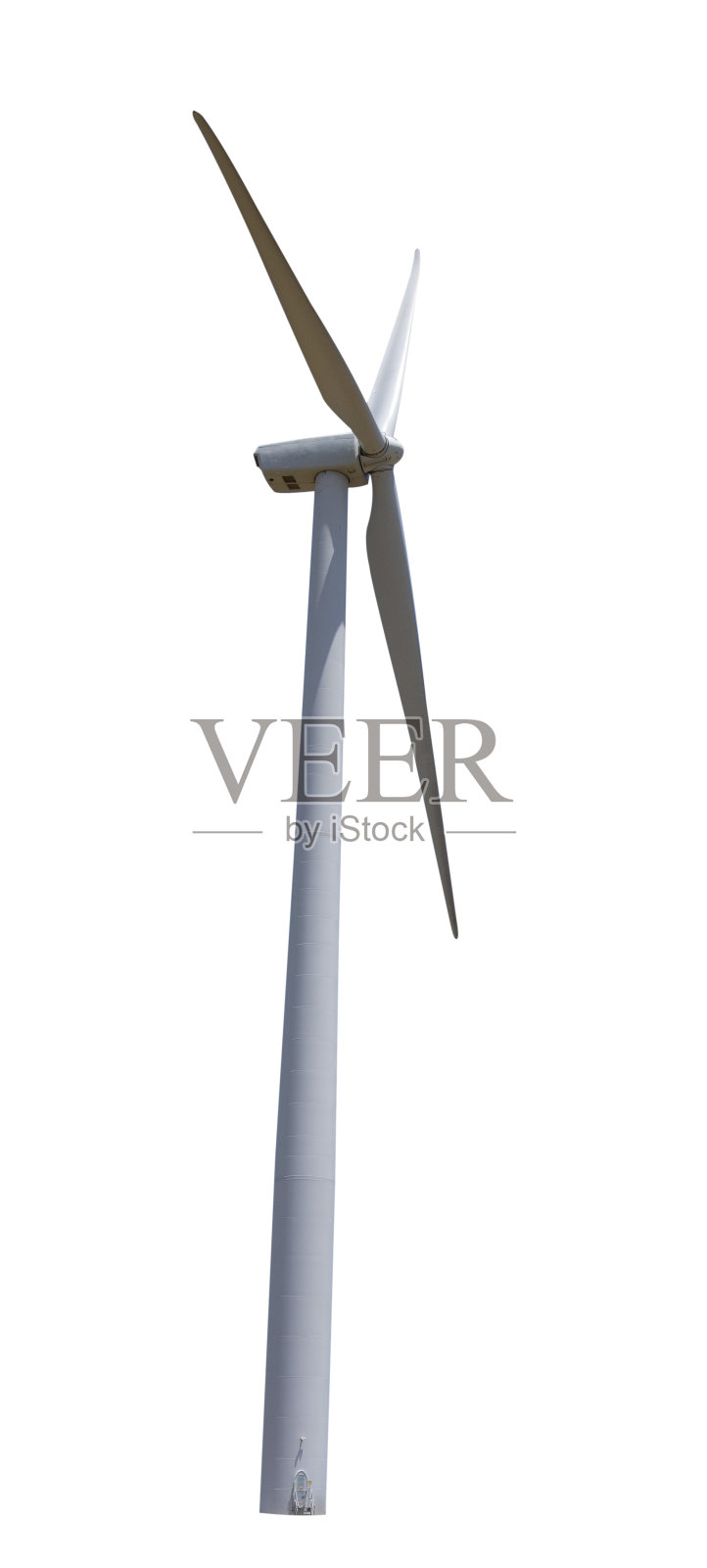 有工作路径的风力发电机照片摄影图片