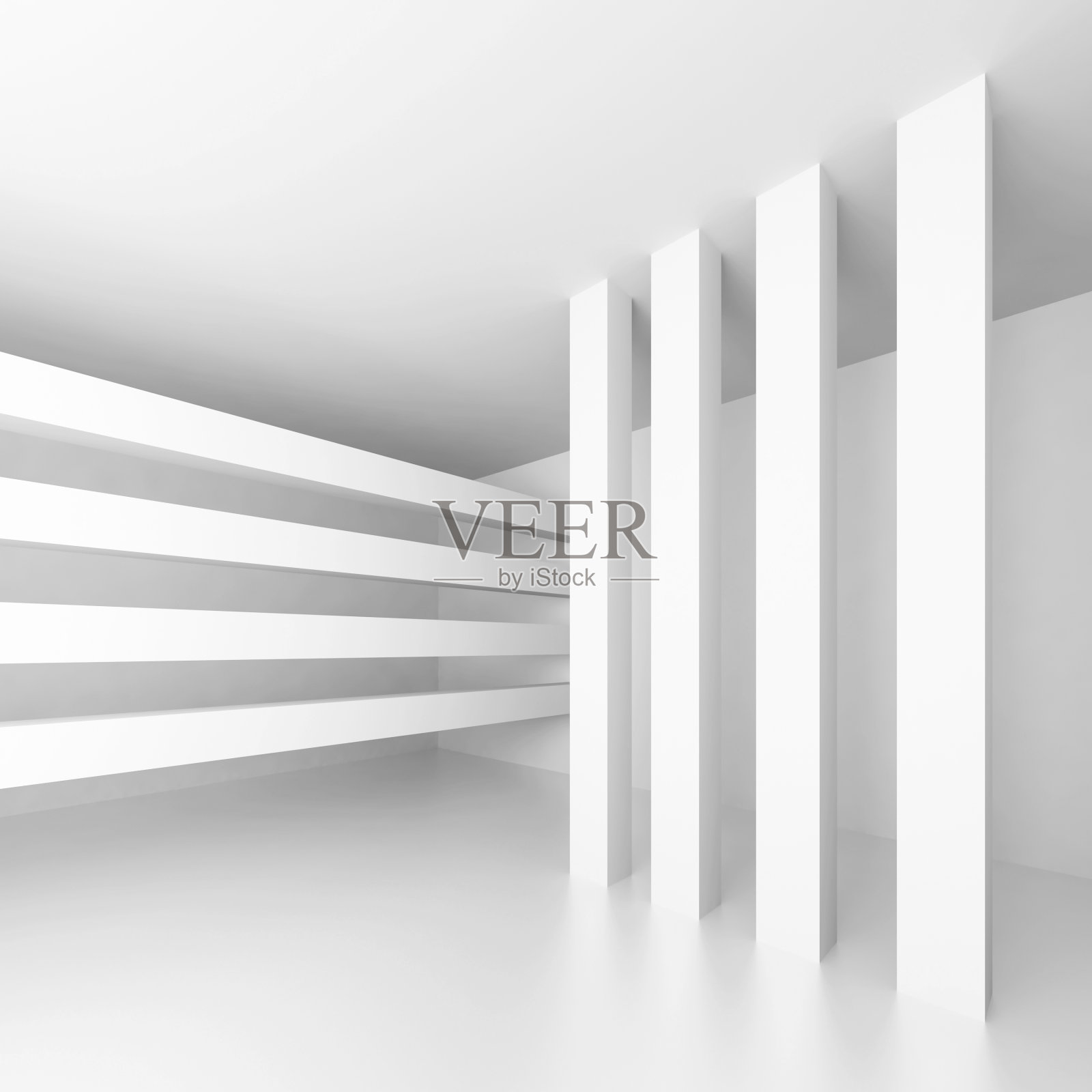 抽象的建筑形状插画图片素材